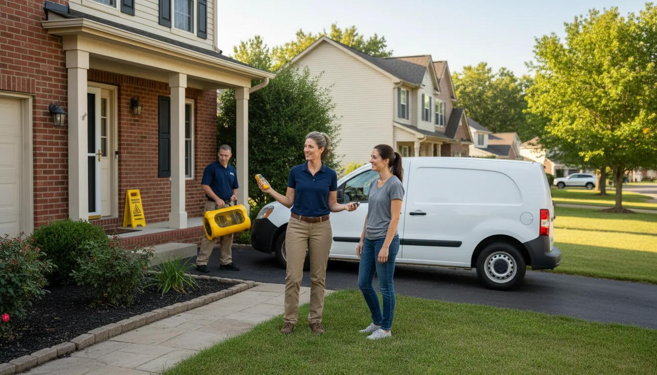 Residential water damage restoration in Leesville, LA